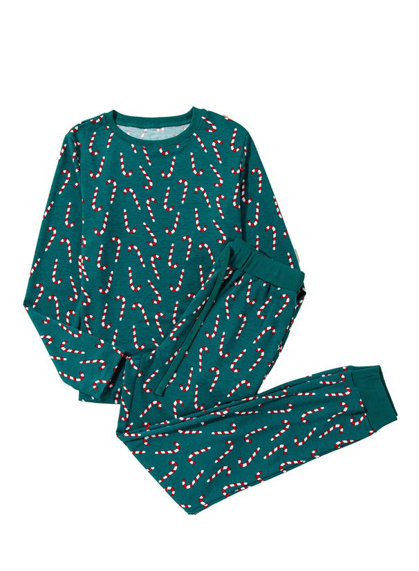 Shiying Fashion Printed Casual Women's Autumn/Winter New sleeved Top Long pants Two piece Set Women_voghion.com