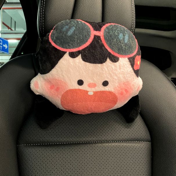 Armas väike tüdruk autoistmepadi koomiksiga lihtne autosalongi kolmeosaline komplekt_voghion.com