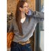 Lazy Style For Women Autumn Outfit Inner Layer Base Long Sleeve Top Loose Coat Gray Knitted Sweater_voghion.com
