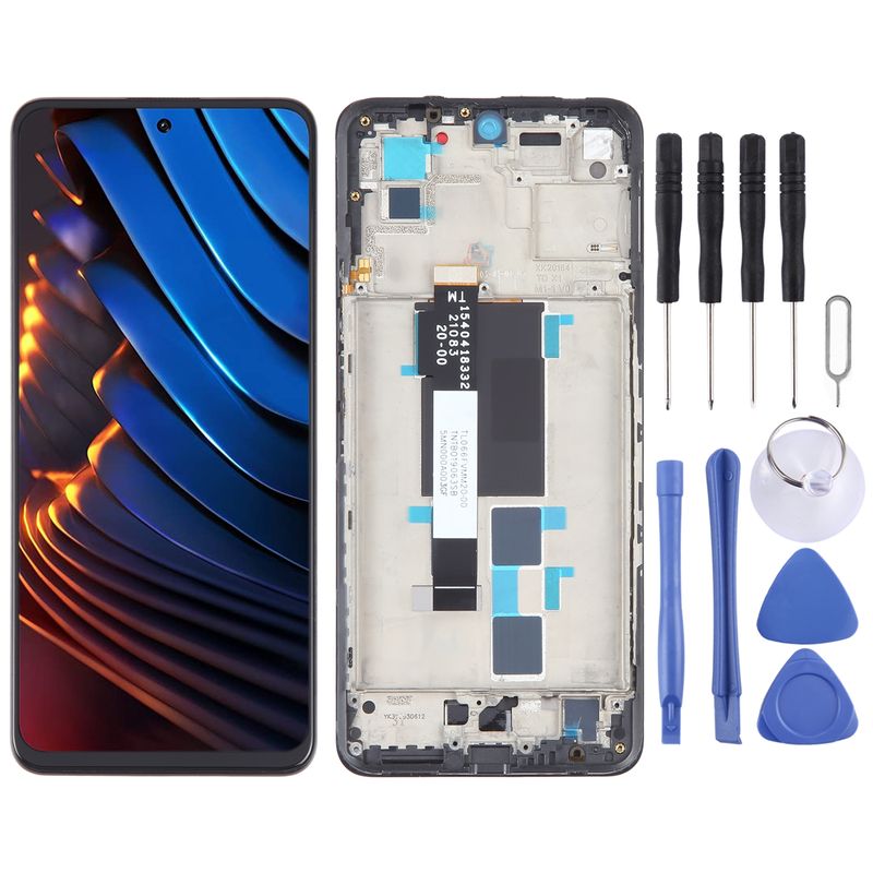 OEM-Material-LCD-Bildschirm für Xiaomi Poco X3 GT Digitizer-Vollmontage mit Rahmen_voghion.com