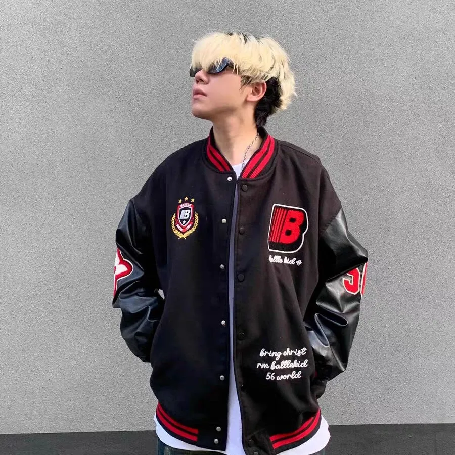 2025. gada modernā zīmola Pi Shuai pavasara un rudens beisbola jaka, daudzpusīgs jauns stils, vīriešu ikdienas apģērbs_voghion.com