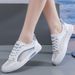 2025 New Summer Mesh Women's Casual Non-Slip Wear-Resistant Lightweight Single Soft Sole Versatile Korean Style White_voghion.com