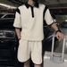 Boys' Cool And Handsome Outfit Casual Sports Short Sleeve Shorts Matching Set High-End Men's Summer Clothing_voghion.com