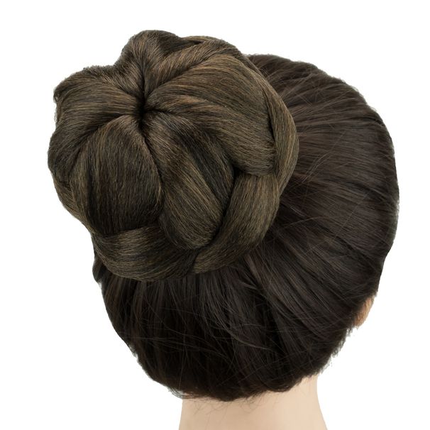 Ženy předvádějící paruka vlasy Driller drdol nevěsta vlasová taška čelenka taneční vystoupení drdol hlava květinové poupata_voghion.com