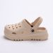 Unisex Shoes Thick Soled Hole Shoes Comfortable Wear Closed Toe Drag Heel Sandals With Shit Like Feel_voghion.com