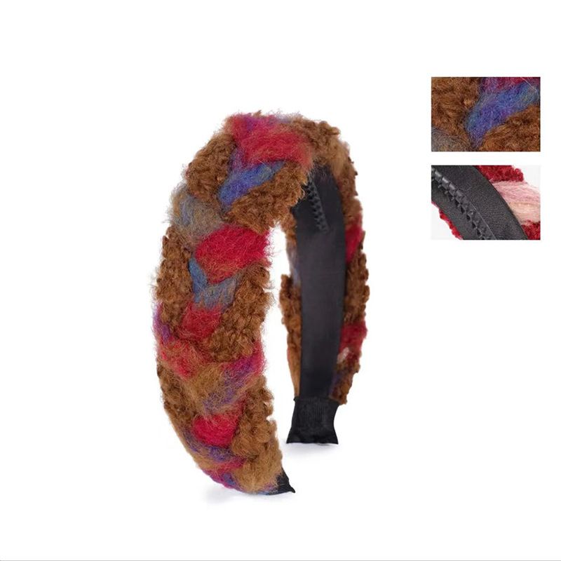 Designer-Stil Stirnband gewebt Stoff fünf Strang Zopf Temperament Internet berühmt vielseitig Herbst und Winter_voghion.com