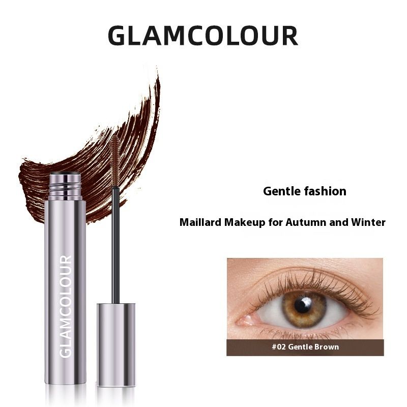 Magische Farbe Dreidimensionales Curling-Make-up, das schwarze Augenlider hält, wasserdicht, verwischt nicht, dickes Make-up, hält feine Pinselaugen schwarz_voghion.com