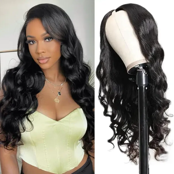 V-Part Mënschlecht Hoer Kierperwelleperücke 180% Dicht Fir Fraen 18-32 Zoll Brasilianesch Perücke 100% Remy_voghion.com