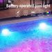 Battery Powered LED Pool Light RGB Magnetic Pool Wall Light With Long Battery Life_voghion.com