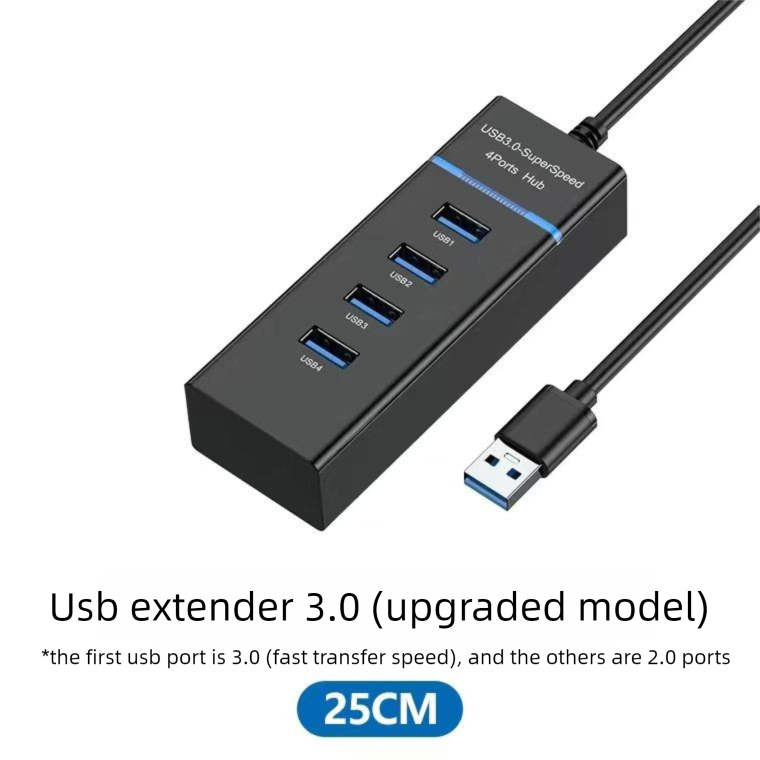 USB-hub Multifunctionele adapter Desktop Laptop Een-tot-vier 3.0 verlengkabel Dockingstation_voghion.com