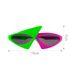 Fashion HUIRAN Pink Green Asymmetric Glasses Items Novelty Products Hip Hop Style Sunglasses Birthday Party Supplies Kids Favors_voghion.com