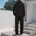 Herenset met 3-strepen capuchontrui en joggingbroek - Modieus casual sportpak voor streetwear en loungen_voghion.com