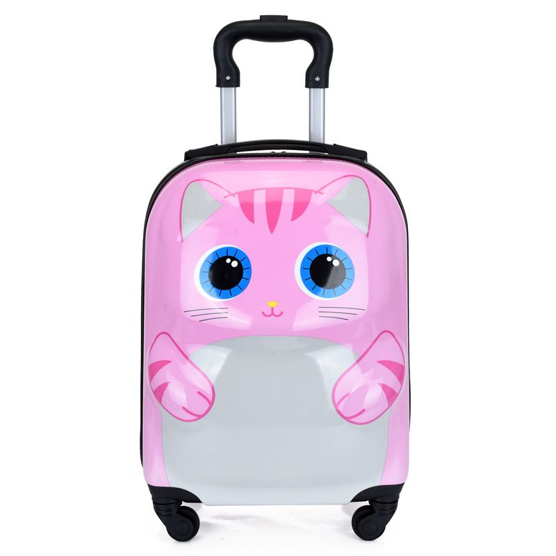 Trendy Cartoon Children's Trolley Case 18 Inch Cute 3D Stereoscopic Travel Bag Universal Wheel_voghion.com