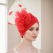 Muslimský šátek na hlavu, boční organzový peří, velká květinová hlava, meloun, turban_voghion.com