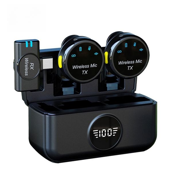 Mini bezdrátový mikrofonní vysílač s 30hodinovou výdrží baterie a živými reverb efekty – dokonalé přenosné audio řešení_voghion.com