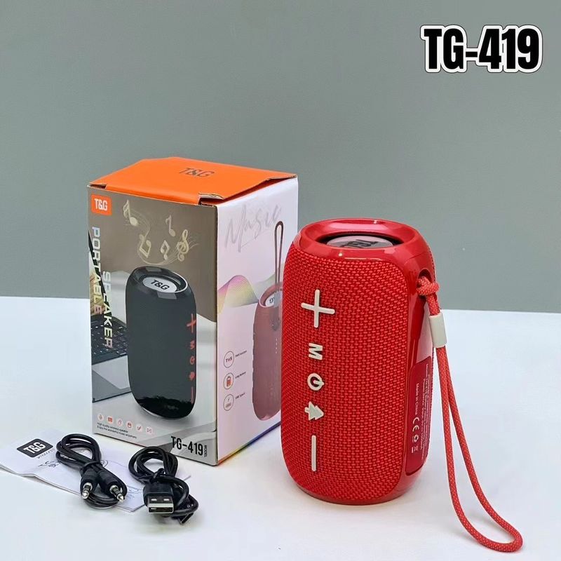 Noua boxă mini portabilă TG419 cu inserție de card Bluetooth TWS pentru exterior, subwoofer cadou_voghion.com
