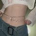 Waist Chain Women's Summer Dress Metal Body Chain Waist Accessories Versatile Slimming Belt_voghion.com