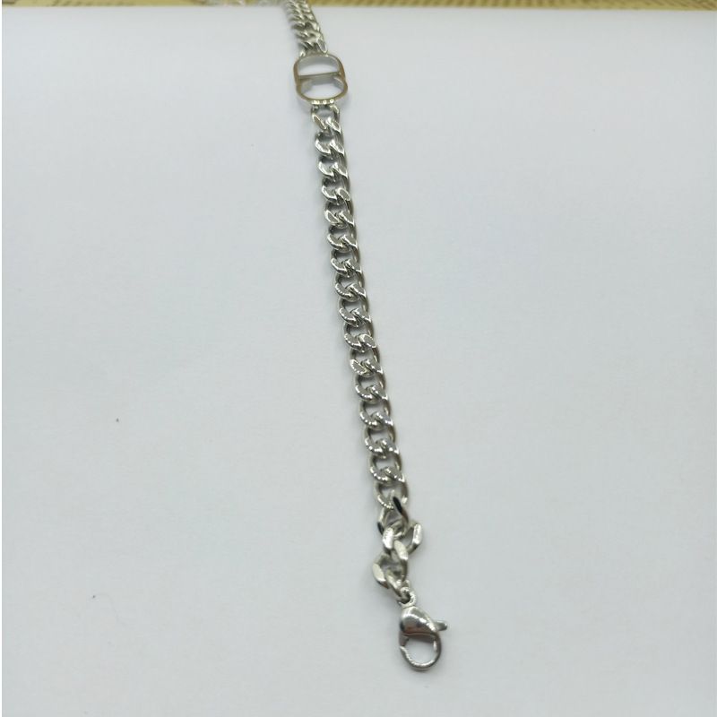 Bracciale in acciaio al titanio CD semplice hip-hop di alta qualità, stile di nicchia, alla moda e di alta qualità, da uomo_voghion.com