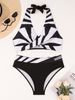 Maillot de bain deux pièces pour femme, ensemble bikini multicolore en option_voghion.com