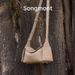 Songmont Yamashita Arimatsu Ear-Hanging Series Mini Brim Cowhide Daily Commuter Crossbody Hobo Bag_voghion.com