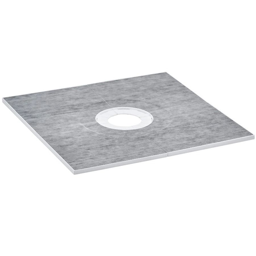 Lightweight Shower Pan Waterproof Cloths 36x36 6.3 Shower Curb Kits Central Drain Kit With With 2 Installation EPS Kit Shower_voghion.com