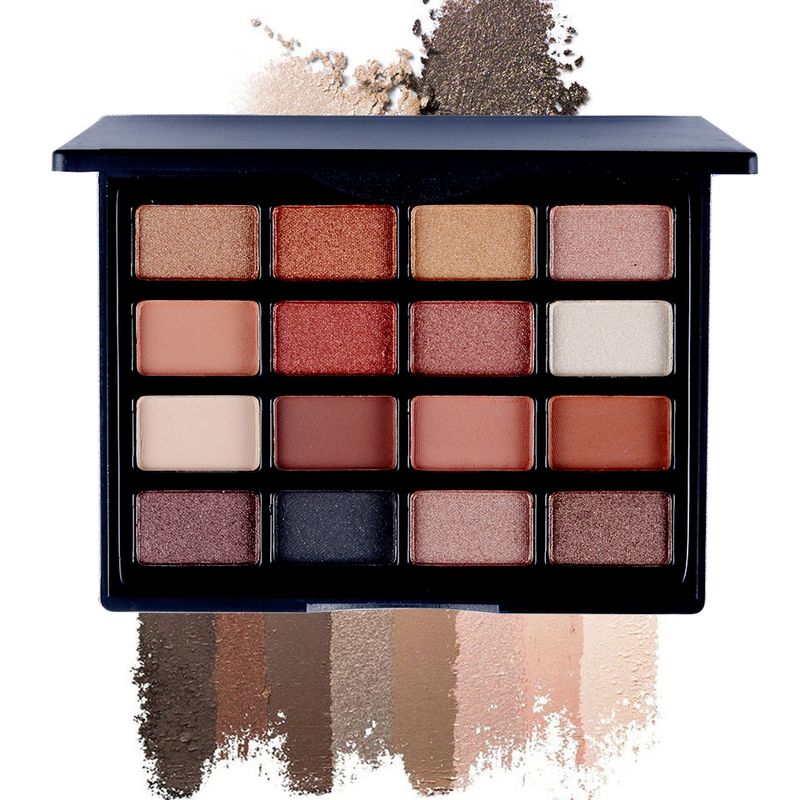 Lidschatten-Transfer, 16 Farben, Lidschatten, Sonnenuntergang, Rose, Mädchen, Netz, Rot, Lidschatten, Renaissance, Alternative, 16 Farben, Make-up-Palette_voghion.com