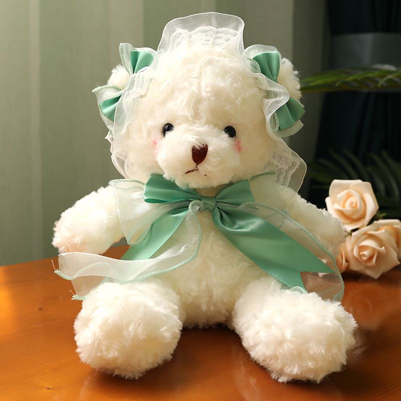 Toy Cute lace bear doll Teddy bear doll small plush toy claw machine doll activity gift_voghion.com