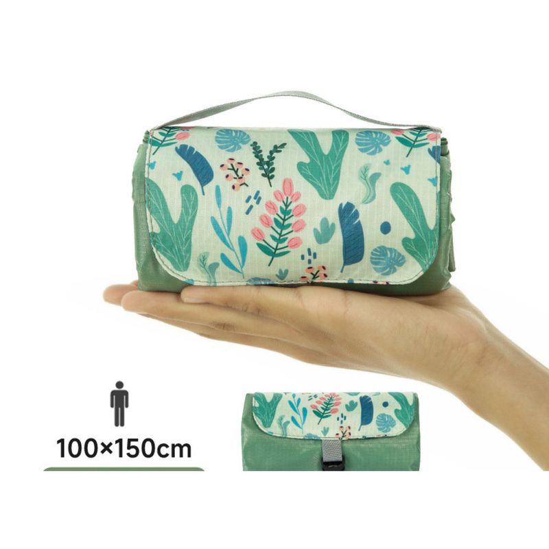 Tapete de piquenique de bolso - Cobertor de praia à prova d'água e à prova de areia para camping | Cobertura de solo portátil ultraleve (1,5 m x 1,2 m, dobra até 20 cm)_voghion.com
