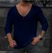 2023 New Long Sleeve V-Neck Knit Men's Sweater_voghion.com