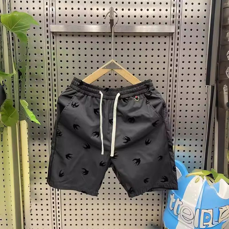 Summer New Printed Men's Casual Shorts Trendy Quick Drying Beach Pants Slim Fit Capris_voghion.com