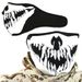 Kaou Skull Half Face veido kaukė Slidinėjimo riedlenčių snieglenčių motociklų dviračių apsauga_voghion.com