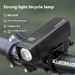 DTUCYCLE Fahrrad-Frontleuchte, USB-aufladbar, wasserdicht, für Nachtfahrten, starkes Licht, Fahrrad-Taschenlampe_voghion.com