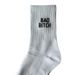 Unisex BAD B ITCH zeķes Vidēja izmēra zeķes Baltas zeķes Alfabēta zeķes ikdienas zeķes_voghion.com
