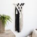 INS Nordic style woven black and white tapestry wall hangings Mini home daily bedroom pendant decoration_voghion.com