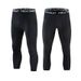 Pantaloni aderenti da uomo, aderenti, a compressione, traspiranti, per sport con palla, ad asciugatura rapida, per yoga e corsa, Seven Point Nine Point._voghion.com