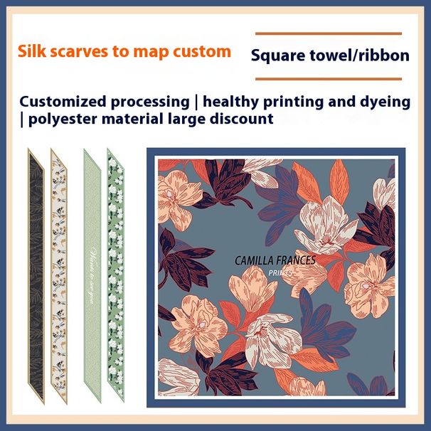 Modello piccolo quadrato sciarpa nastro fascia per capelli stampa digitale macchina seta di gelso_voghion.com