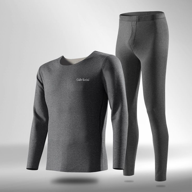 Men’s Thermal Underwear Set – Fleece-Lined Winter Base Layer (L-4XL, Black/Blue/Gray, Box Packaging)​_voghion.com