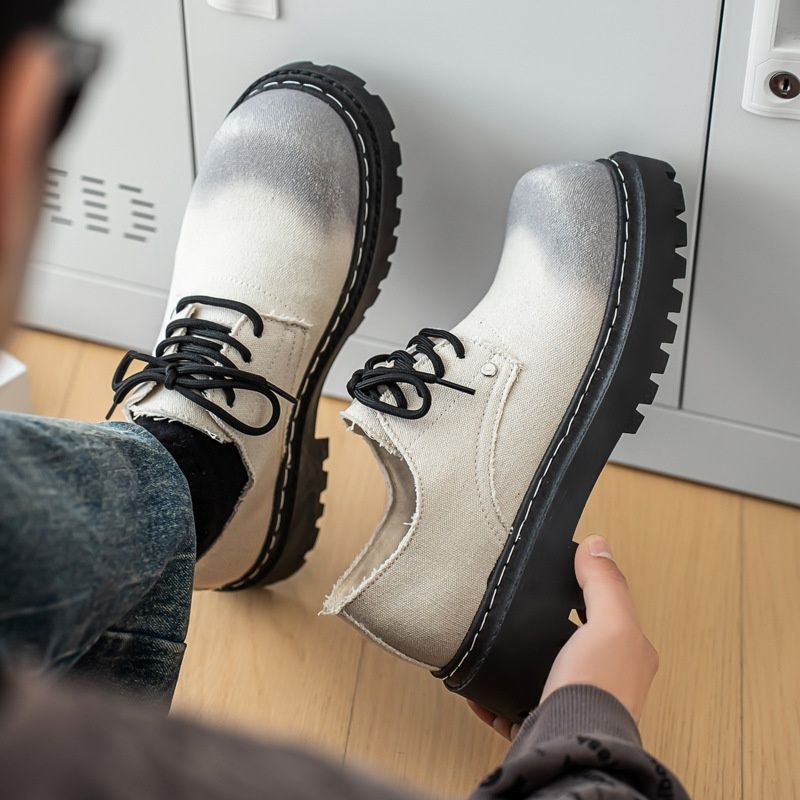 Voyage 2025 Nouvelles chaussures d'été pour hommes, à semelles épaisses, sport, décontractées, tendance, polyvalentes, résistantes à l'usure, style derby à gros orteil._voghion.com