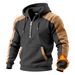 Taktischer Fleece-Hoodie mit Gittermuster – Herrenpullover mit Reißverschluss und Plüschfutter (Wintertauglich mit praktischen Taschen)_voghion.com