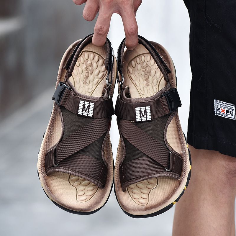 8822 Men's Sanals, Beach Shoes, Summer Woven Straps, Outoor Casual Sports, Oversize Mesh Fabric, Vietnamese Shoe_voghion.com