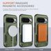 Armor Magnetic Stand Case For Google Pixel 10 9 10Pro 9Pro Wireless Charging Business Retro Hybrid Hard PC Cover_voghion.com