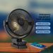 8-Zoll-Clip-Ventilator, wiederaufladbarer Ventilator, Outdoor-Camping-Akkulaufzeit 12.000 mAh, 24 Stunden Akkulaufzeit, kann angeklemmt werden_voghion.com