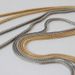 Accessori da donna in metallo casual da 3 mm, catena piatta in osso di serpente color oro_voghion.com