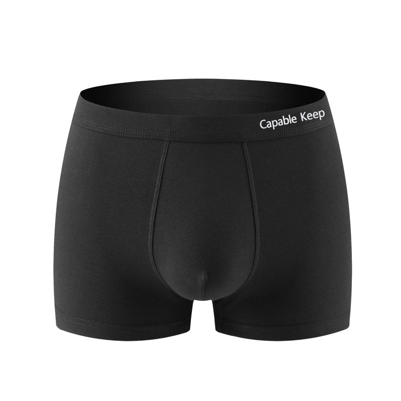 Intimo da uomo in puro cotone, tipo A, in cotone, boxer comodi ed elastici, di grandi dimensioni, tinta unita, a vita media_voghion.com
