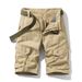 Men's Clothing Classic Six Point Shorts Casual Straight Pants Summer Pure Cotton Breathable Multi Pocket Overalls Wear Resistant Mid Length Pants_voghion.com