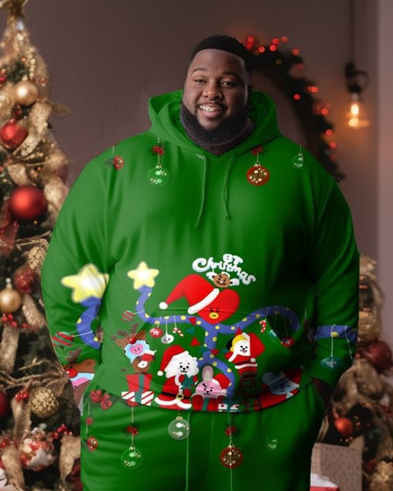 Herrenbekleidung Frühling und Herbst Neue Weihnachten 3D Digitaldruck Herren Kapuzenpullover_voghion.com