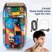 Herren 3 Netz schwimmende Kolben Rasiermesser kreative Graffiti Bart Messer Glatze Hine_voghion.com