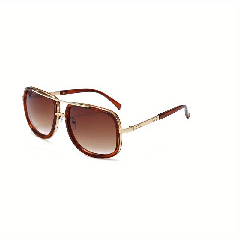 Neue Vintage-Sonnenbrille für Herren im übergroßen, lässigen Design mit quadratischem Rahmen_voghion.com