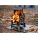 Outdoor Folding Detachable Firewood Stove, BBQ Grill Camping Stove_voghion.com