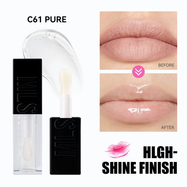Mirror Water Moisturizing Oil Plumping Pearl Glaze Transparent Lip Gloss_voghion.com